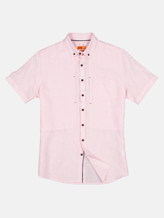 emilio adani Herren Hemd uni Rosa 32983