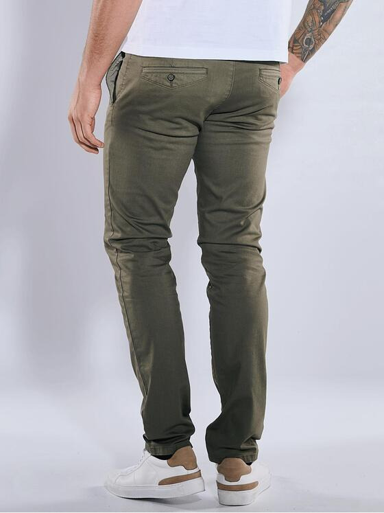 emilio adani Herren Chino slim fit Grün 36675