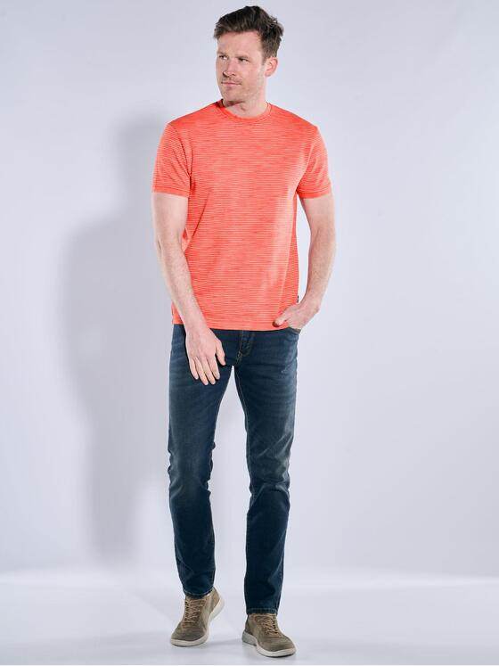 engbers Herren T-Shirt gestreift Rot 38469
