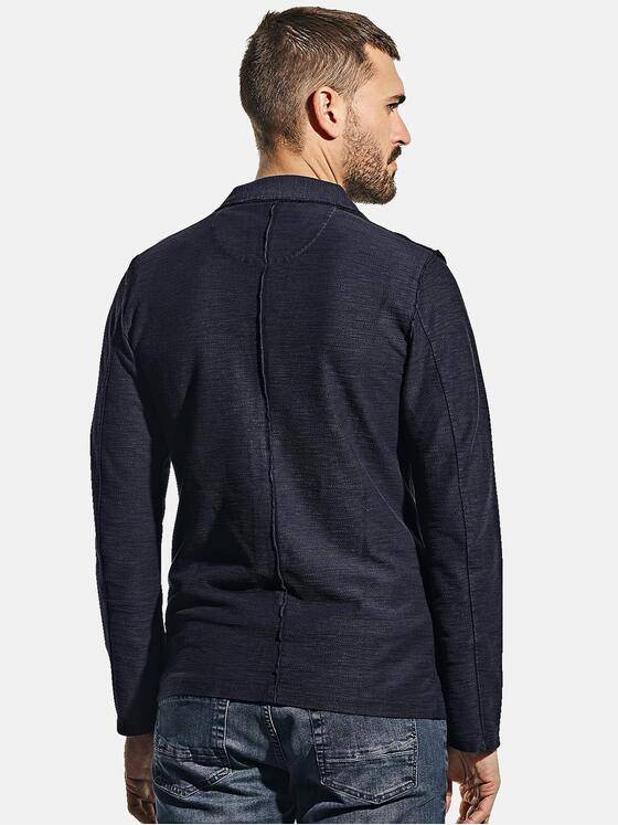 emilio adani Herren Lässiges Sweatsakko Blau 31055