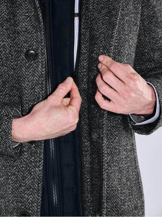 engbers Herren Mantel mit heraustrennbarem Inlet Anthrazit 39405