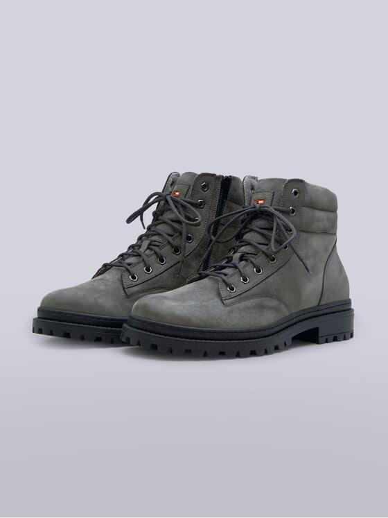emilio adani Herren Boots aus Nubukleder Grau 39294
