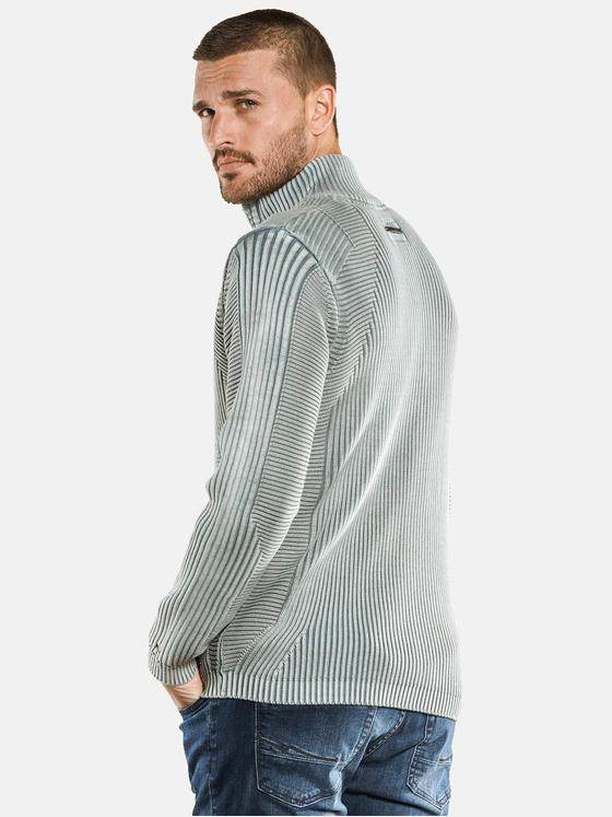 emilio adani Herren Pullover Polokragen Grau 33813