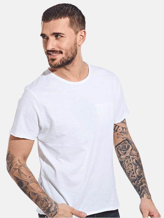 emilio adani Herren T-Shirt "My Favorite" Reinweiss 32778