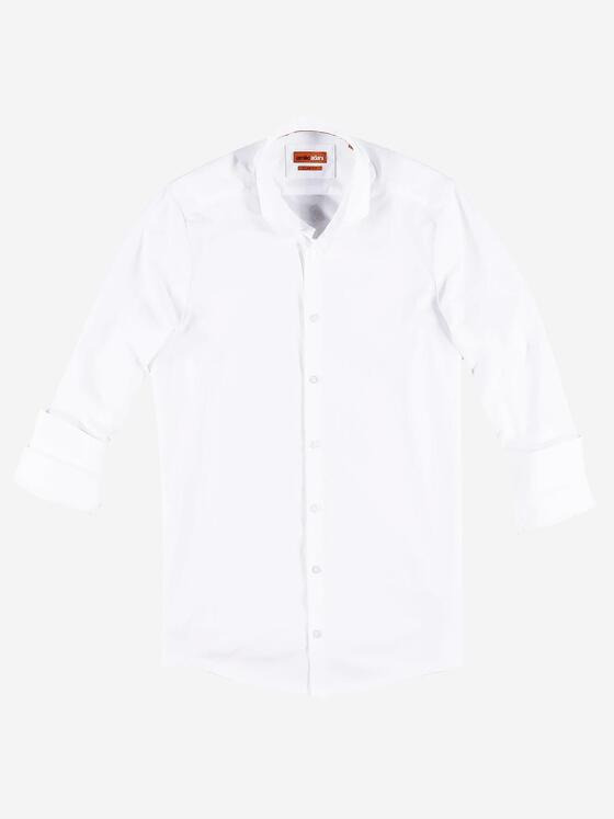 emilio adani Herren Funktionshemd langarm Weiß 36895