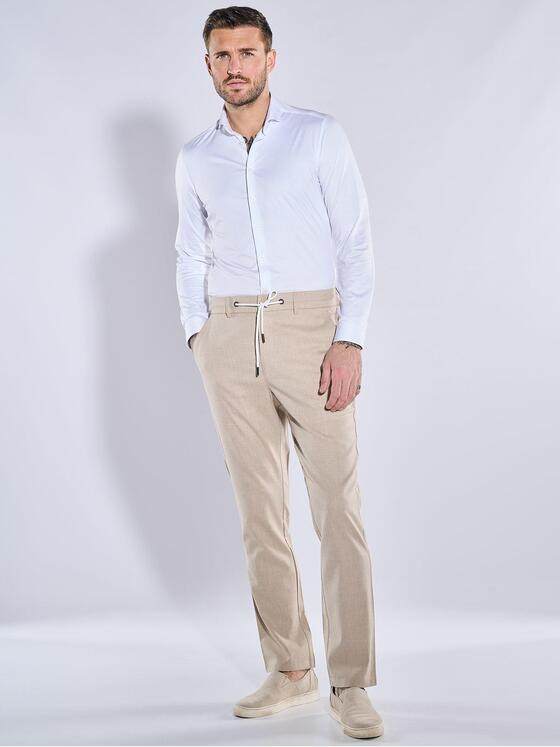 emilio adani Herren Anzug-Hose slim fit Beige 38462