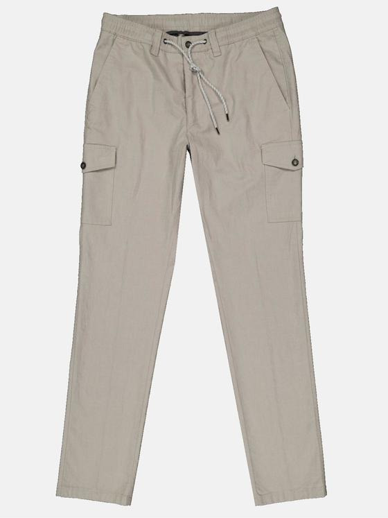 ENGBERS GERMANY Herren Cargo-Hose mit Tunnelzug Beige 35011