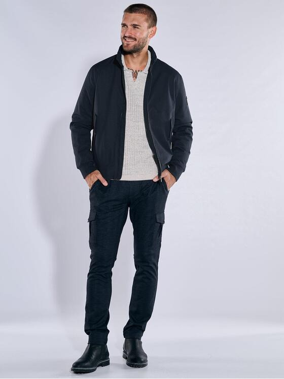 emilio adani Herren Blouson-Jacke regular Blau 37183