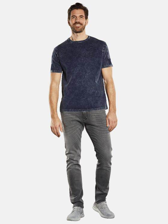engbers Herren T-Shirt uni Blau 34404