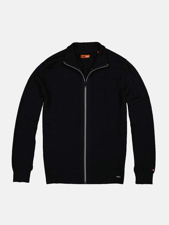 emilio adani Herren Cardigan regular Schwarz 35585