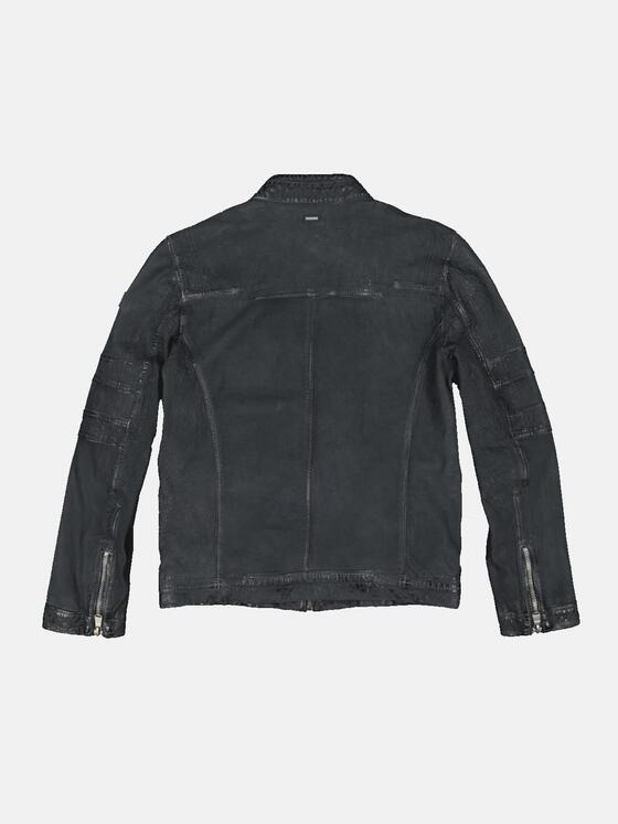 engbers Herren Lederjacke aus Nubukleder Blau 34442