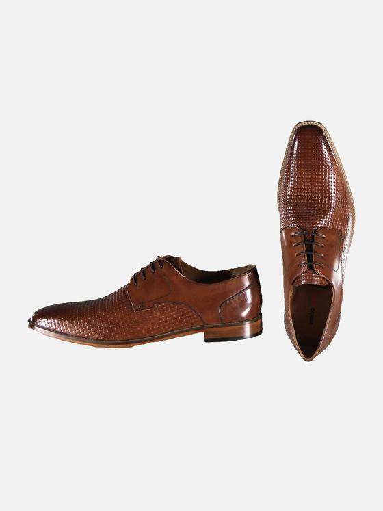 emilio adani Herren Business-Schuh mit Prägung Braun 31458
