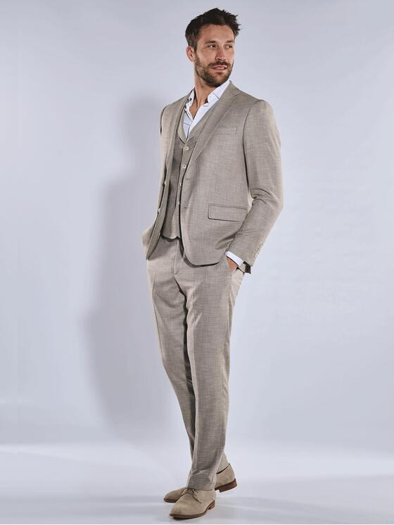 emilio adani Herren Anzug-Sakko slim fit Beige 36448