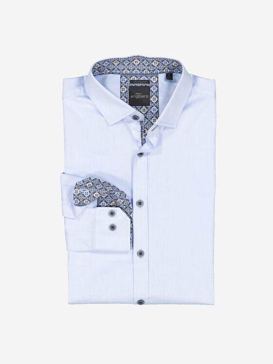 engbers Herren Langarm-Hemd "My Favorite" Blau 36309