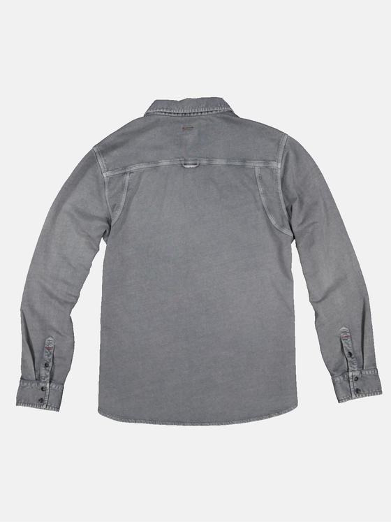 engbers Herren Polo-Shirt langarm Dunkelgrau 33034