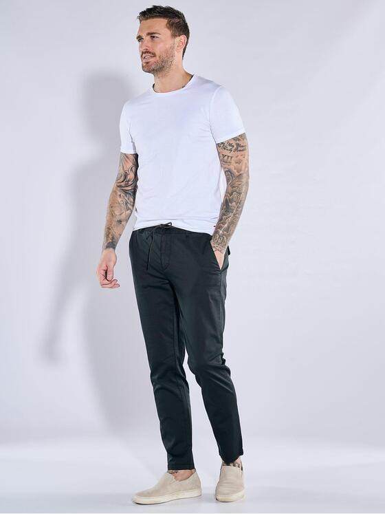 emilio adani Herren Chino regular Schwarz 38614