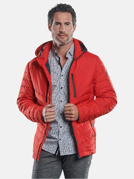 engbers Herren Steppjacke mit abnehmbarer Kapuze Bordeaux 30206