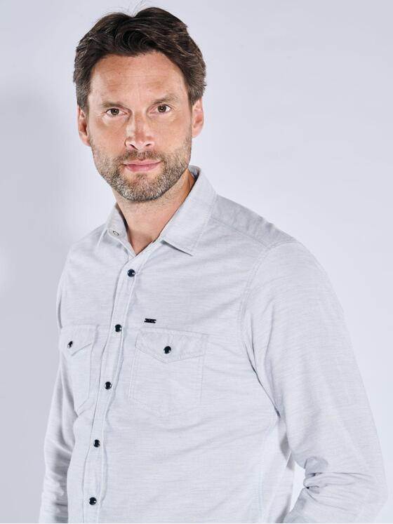 engbers Herren Langarm-Hemd uni Hellblau 39196