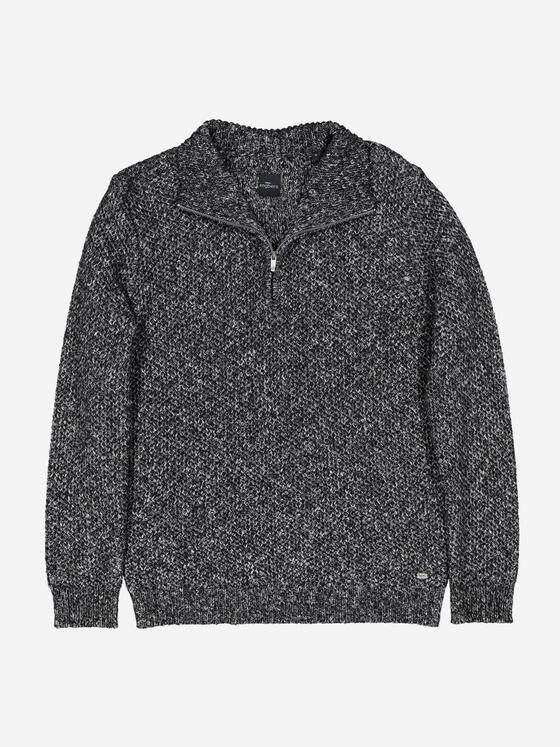 engbers Herren Pullover mit Troyerkragen Schwarz 38018