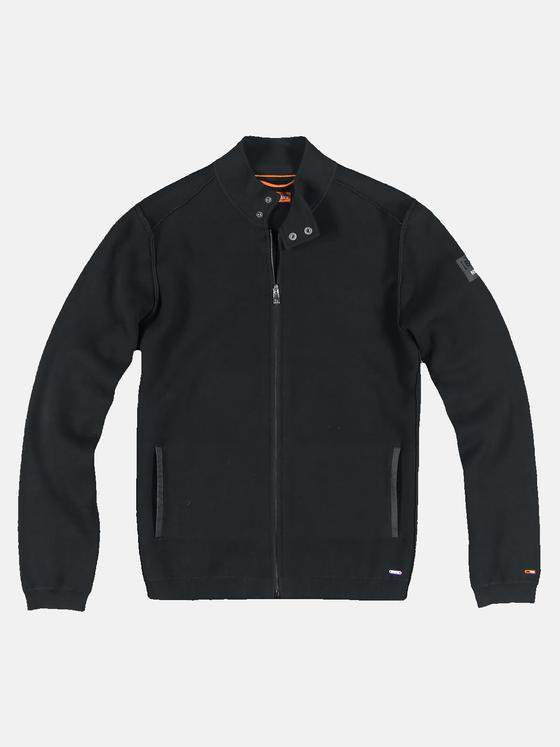 emilio adani Herren Strick-Cardigan Schwarz 32032