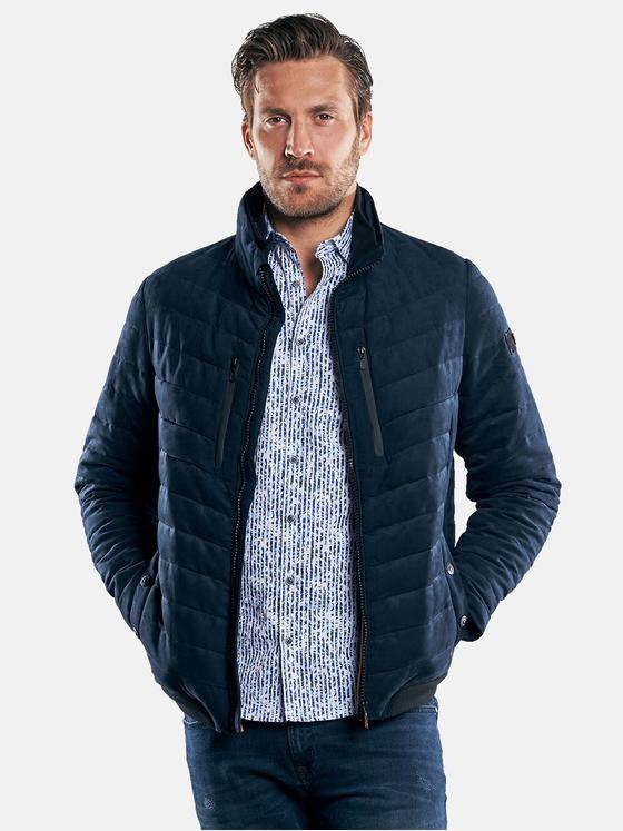 emilio adani Herren Modische Jacke mit schlanker Passform Blau 30358
