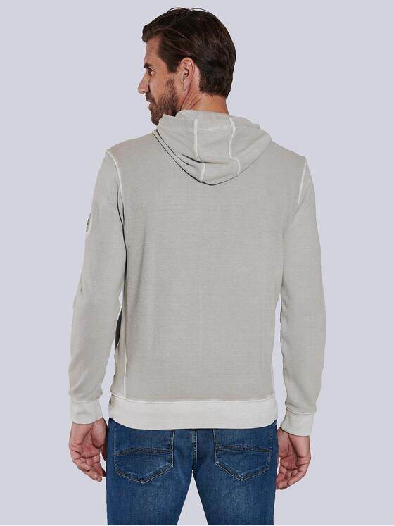 engbers Herren Sweatjacke mit Kapuze Silbergrau 36065