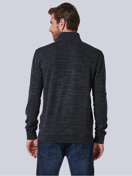 engbers Herren Sweatjacke gestreift Blau 35233