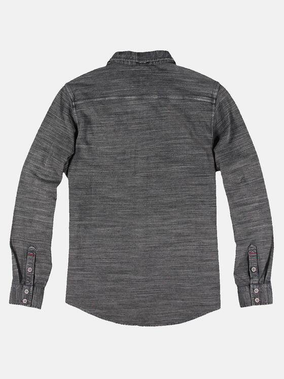 engbers Herren Poloshirt mit geflammter Optik Granitgrau 30265