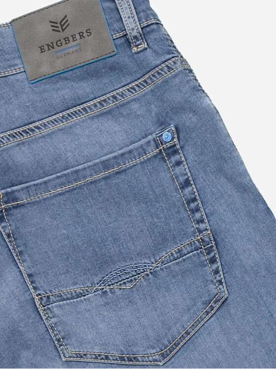 ENGBERS GERMANY Herren Super-Stretch-Jeans regular Blau 37038