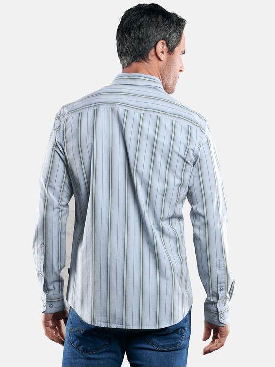 engbers Herren Sommerliches Streifenhemd Saphirblau 29478