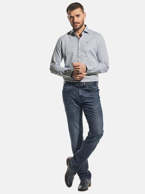 emilio adani Herren Hemd langarm Blau 31225