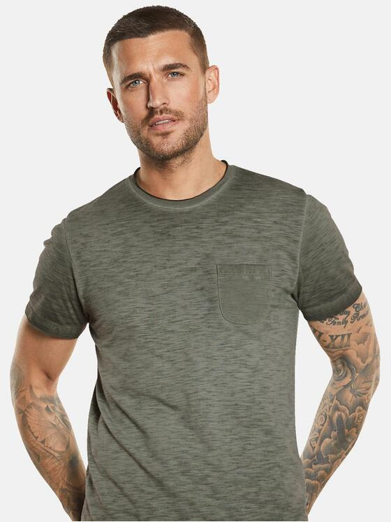 emilio adani Herren T-Shirt slim fit Grün 34546