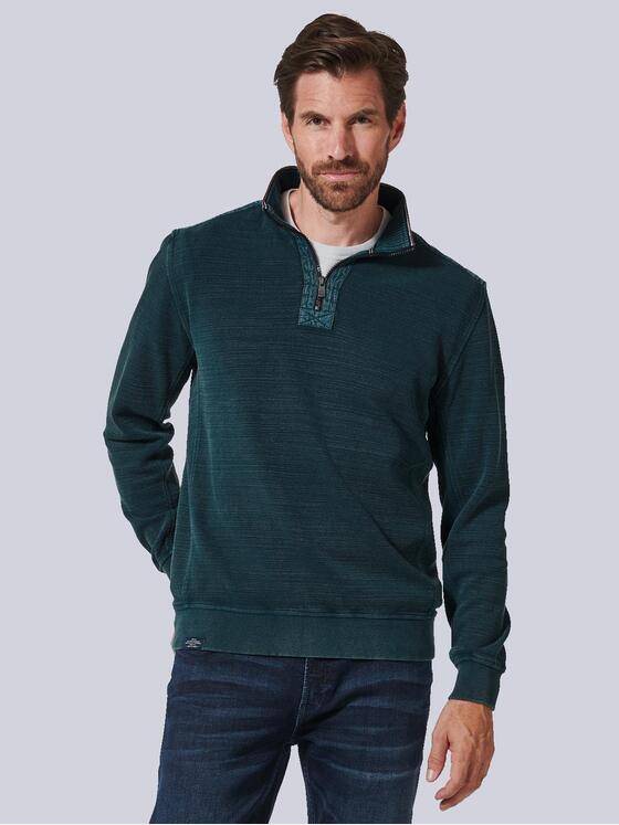 engbers Herren Sweatshirt regular Türkis 35231