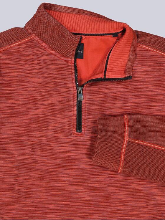 engbers Herren Sweatshirt mit Strukturwechsel Rostorange 39554