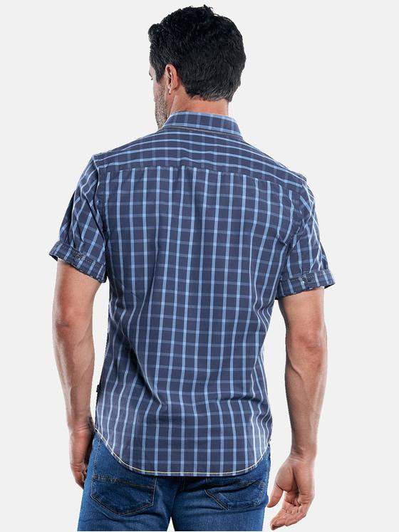 engbers Herren Hemd kariert Saphirblau 29755