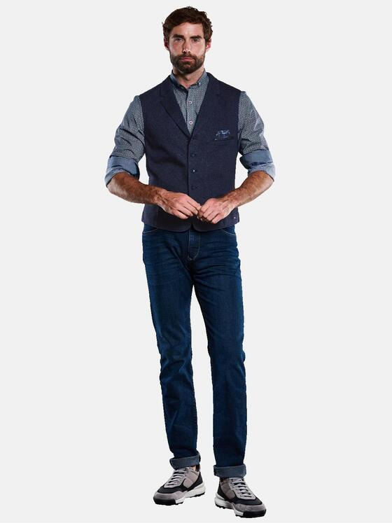 engbers Herren Sakko-Weste kariert Saphirblau 33318