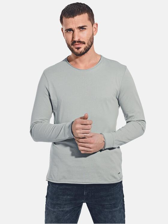 emilio adani Herren Langarm-Shirt "My Favorite" Grau 35663