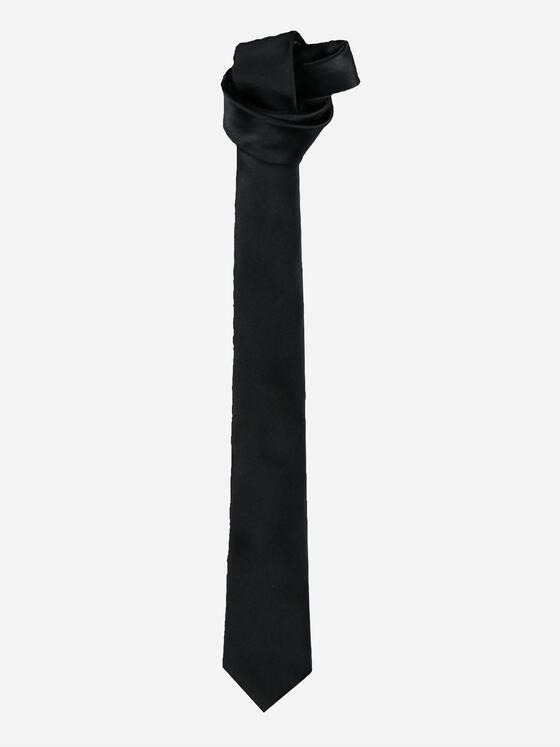 engbers Herren Krawatte uni Schwarz 37971