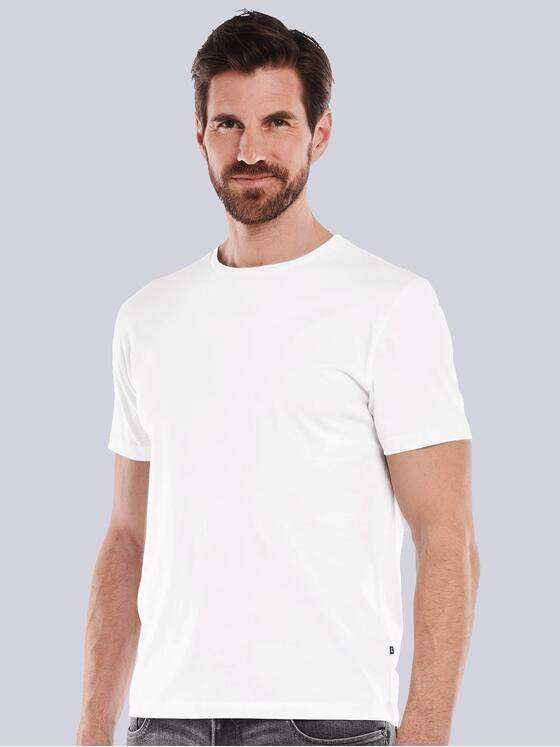 ENGBERS GERMANY Herren T-Shirt aus Supima Baumwolle Weiß 34683