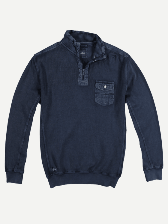 engbers Herren Sweatshirt Stehbund Indigoblau 28838