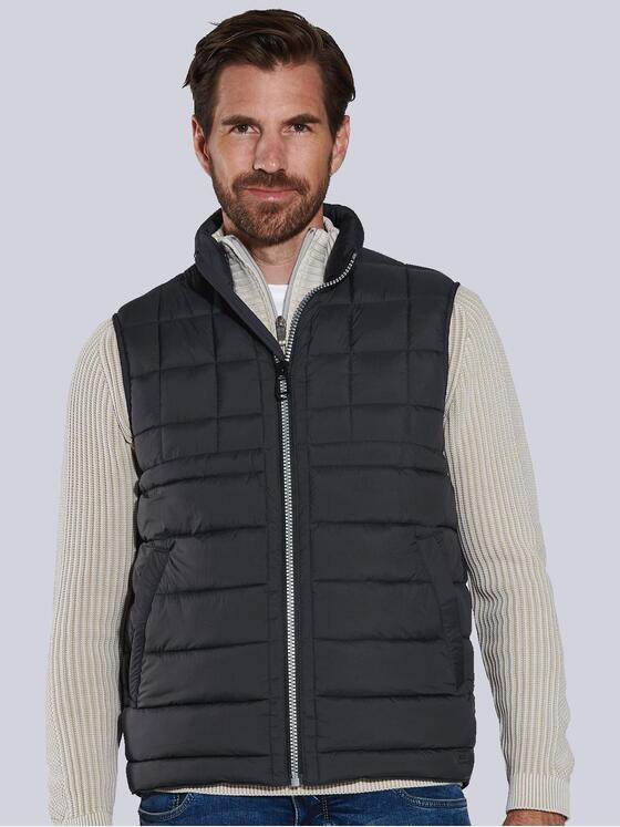 engbers Herren Steppweste regular Schwarz 36003