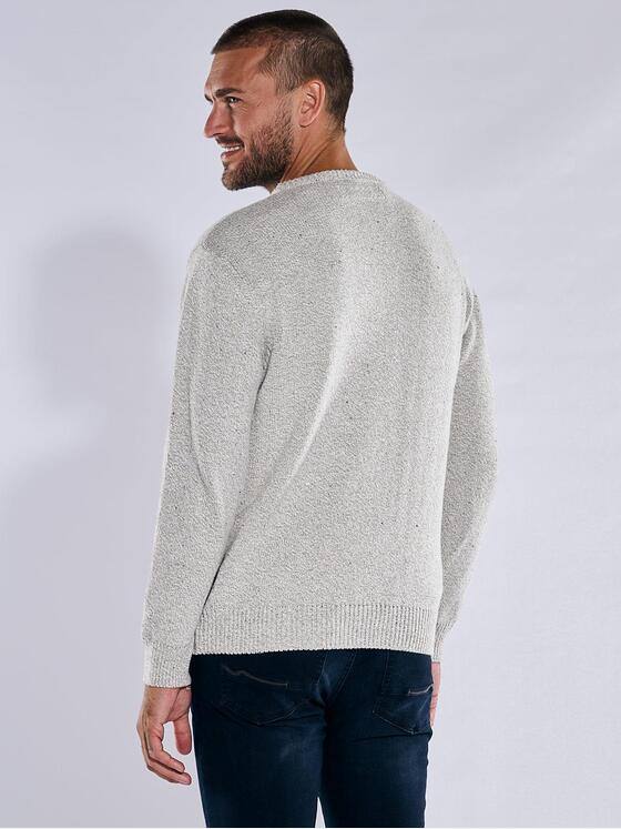 emilio adani Herren Pullover aus italienischer Baumwolle Grau 38211