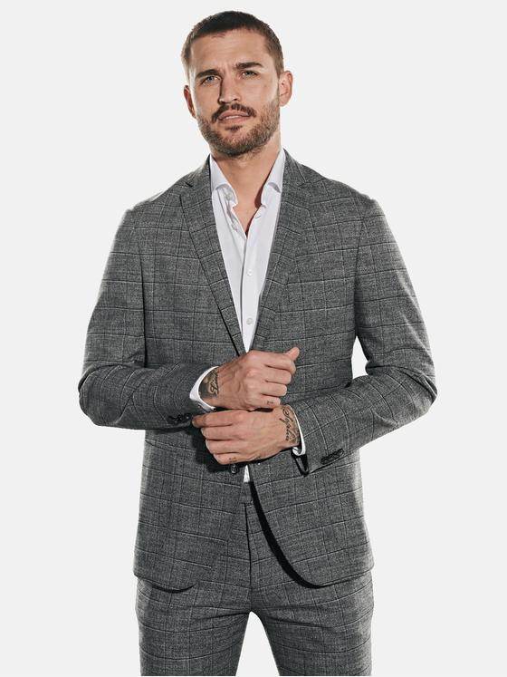 emilio adani Herren Anzug-Sakko slim fit Grau 32039