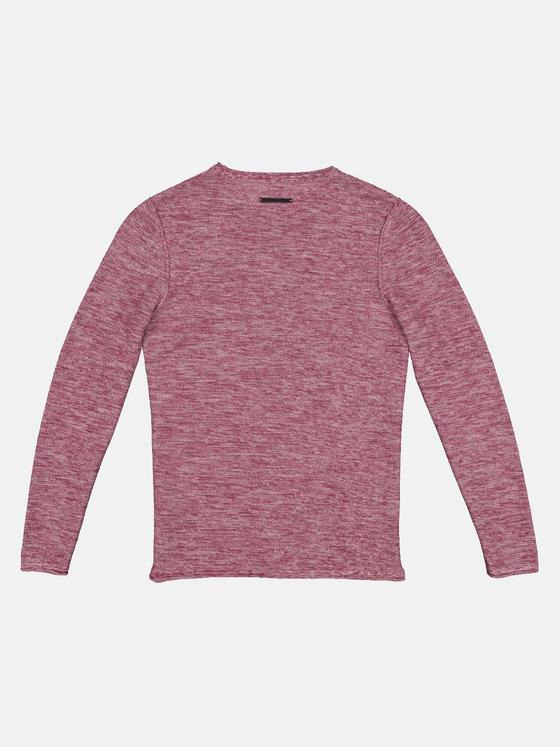 emilio adani Herren Pullover Rundhals Violett 32836
