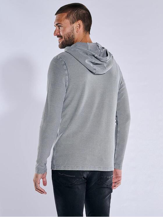 emilio adani Herren Langarm-Shirt slim fit Grau 37727