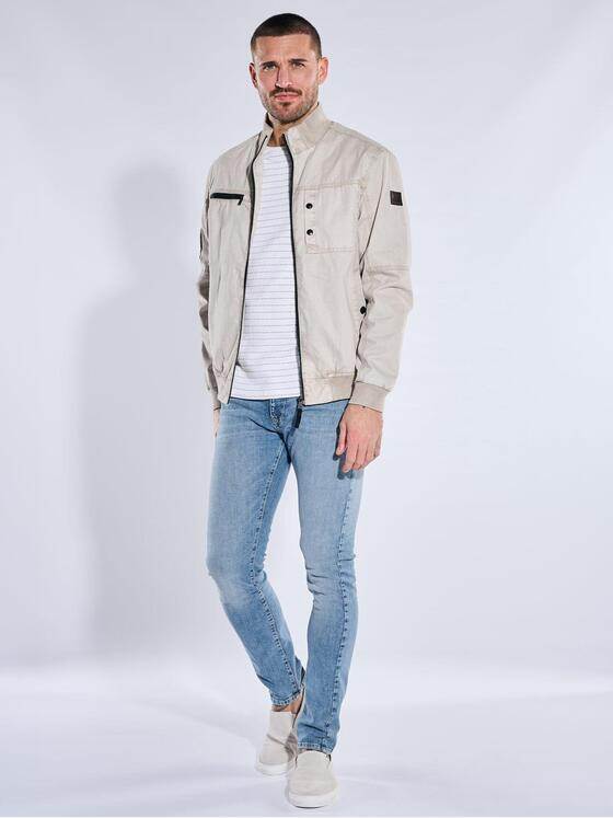 emilio adani Herren Modische Baumwolljacke Beige 40276