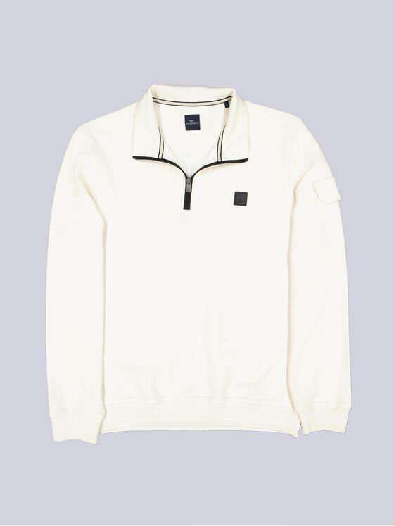 engbers Herren Sweatshirt Stehbund Naturweiss 39932