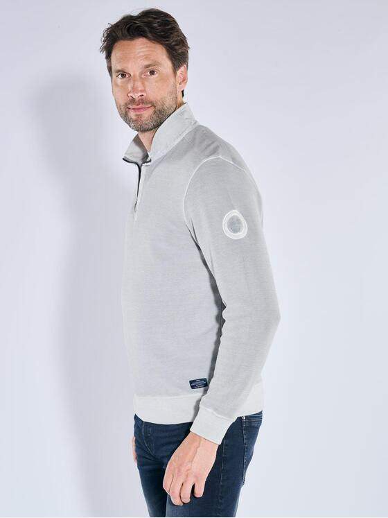 engbers Herren Sweatshirt in Satin-Warenqualität Hellgrau 39426