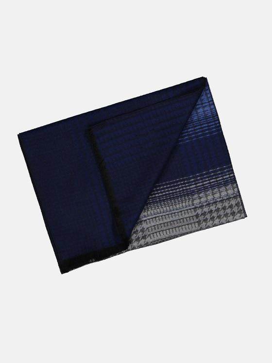 engbers Herren Schal gemustert Indigoblau 32365