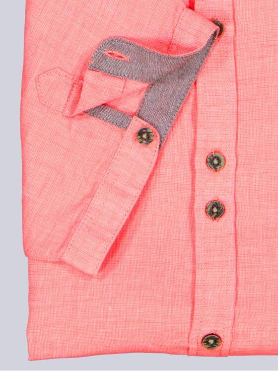 engbers Herren Kurzarm-Hemd mit Leinenanteil Hellrot 38382